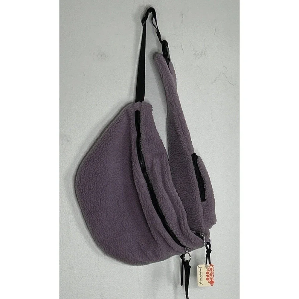 New Free People FP Movement Sherpa Overachiever Sling Cross Body Bag Purse NWT